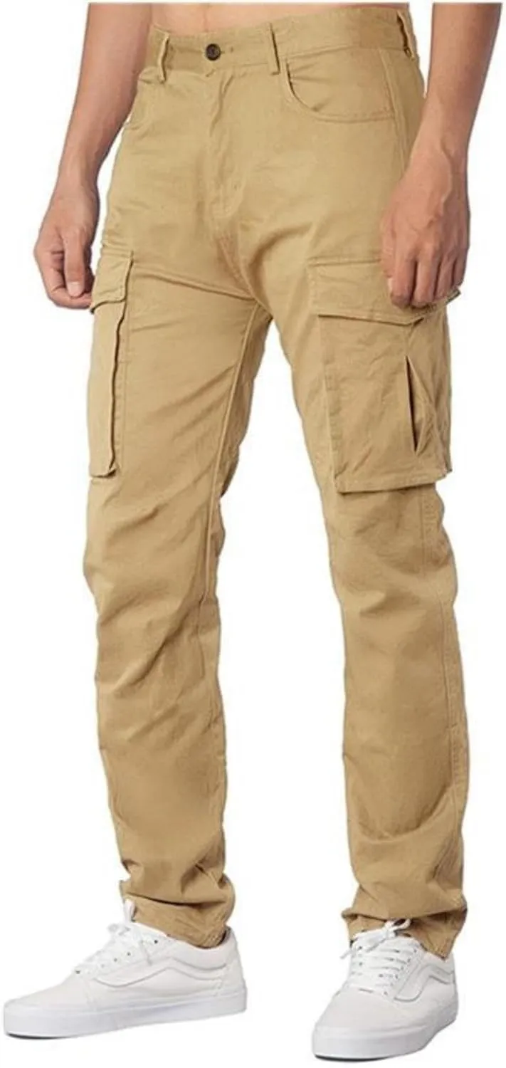 AIFARLD Men's Cargo Pants Lightweight Pants Relaxed Fit Stretch Joggers Hiking Travel Casual Work with Pockets