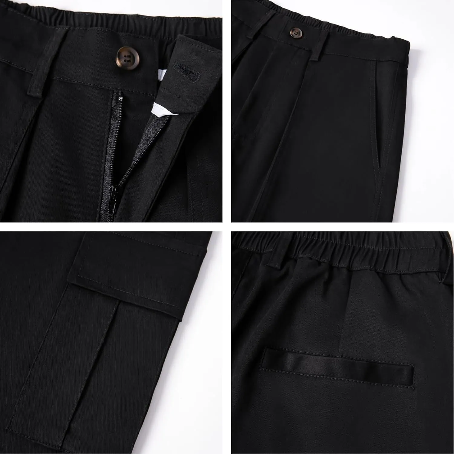 AIFARLD Mens Casual Cargo Pants Relaxed Fit Cotton Work Jogger Sports Outdoor Trousers with Pockets