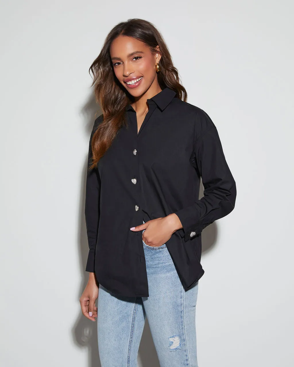 Amelia Collared Button Down Top