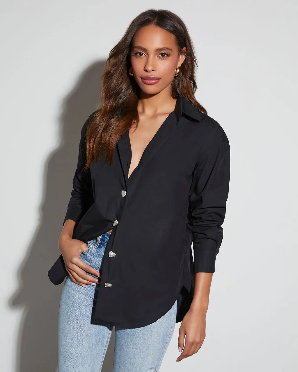 Amelia Collared Button Down Top