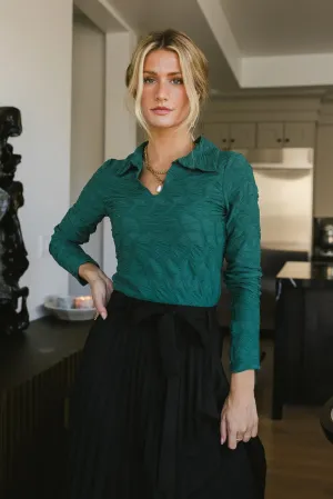Darra Textured Top in Green