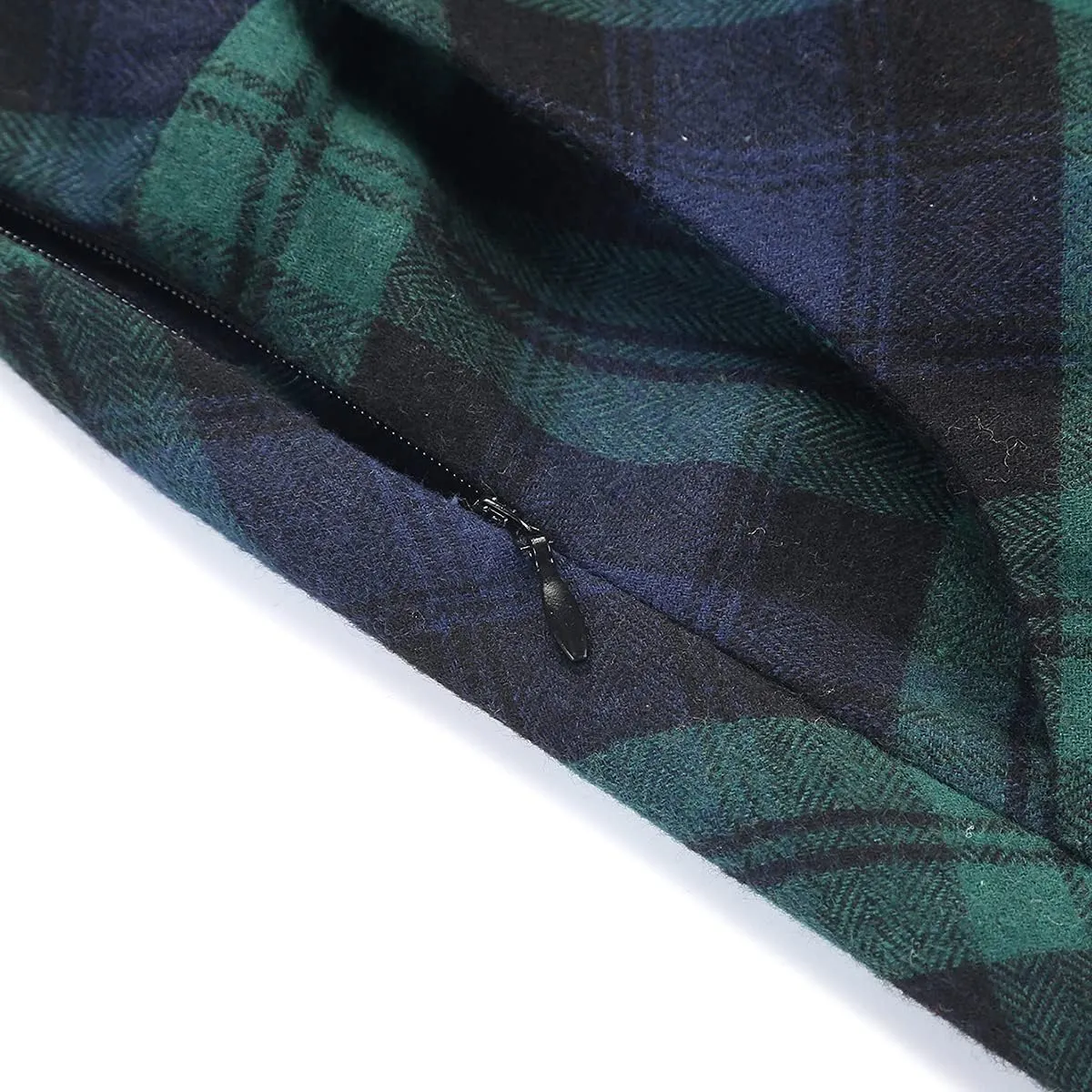 IDEALSANXUN Plaid Skirt for Womens High Waist Aline Pleated Midi Skirts