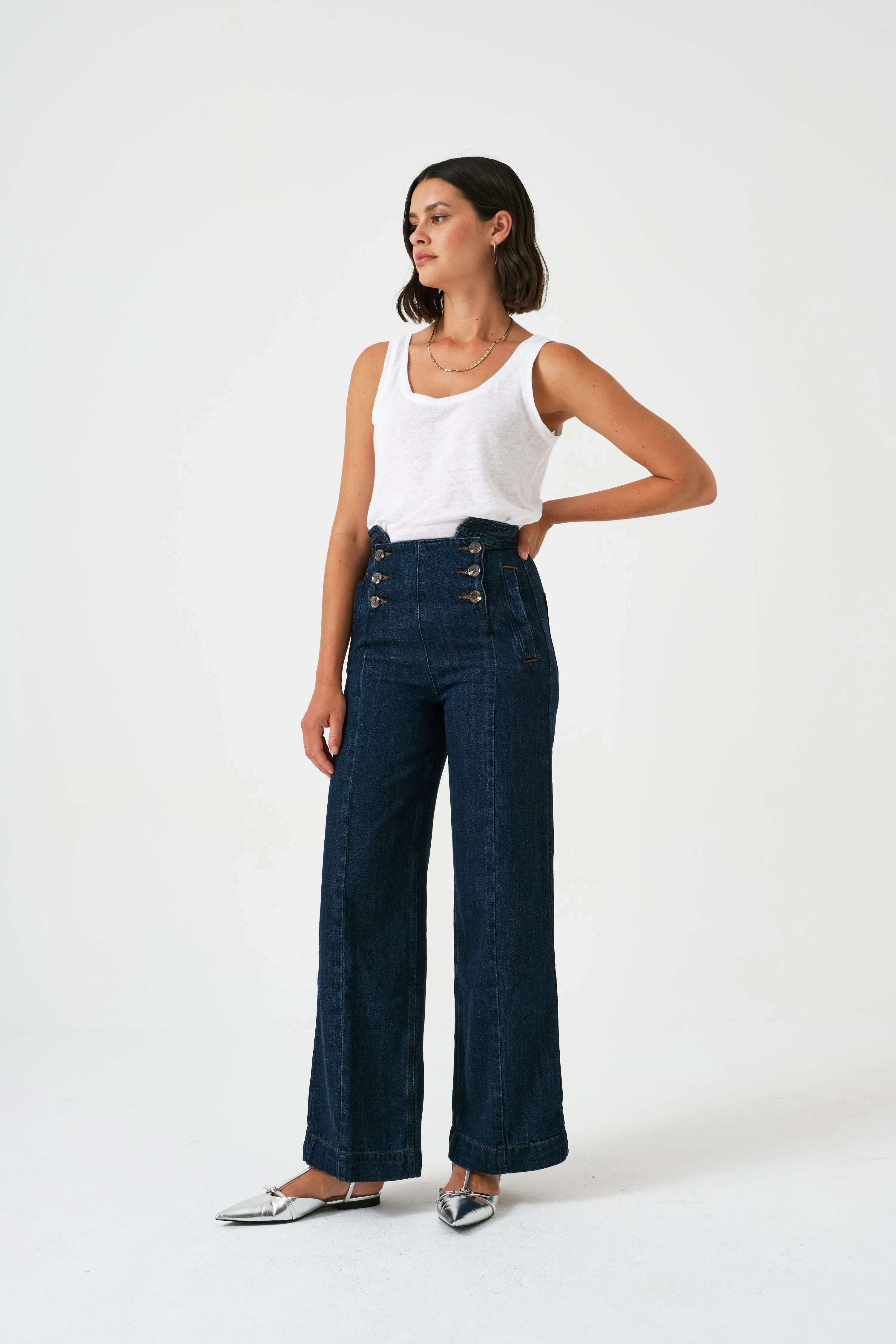 Marie Jean in Dark Indigo