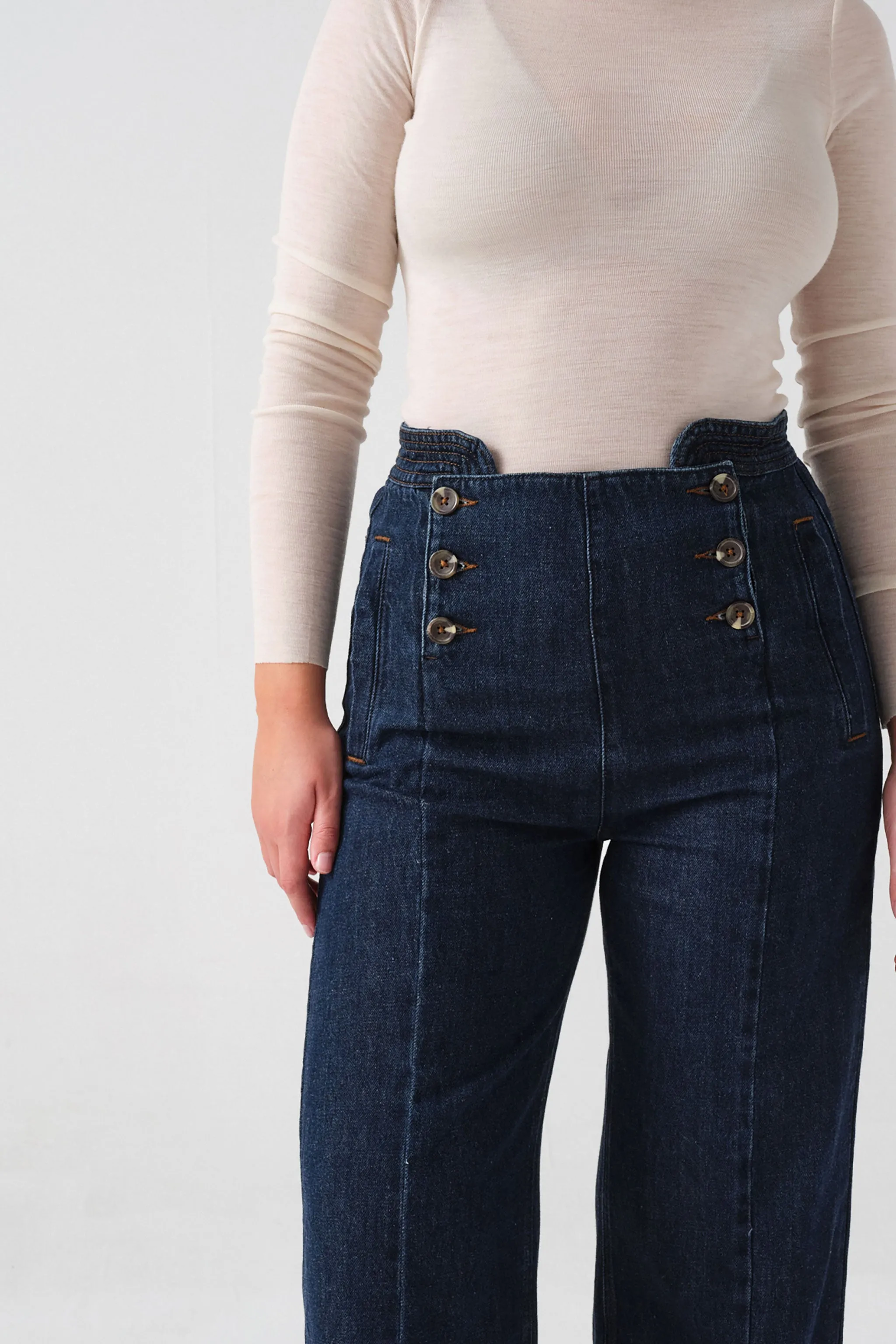 Marie Jean in Dark Indigo