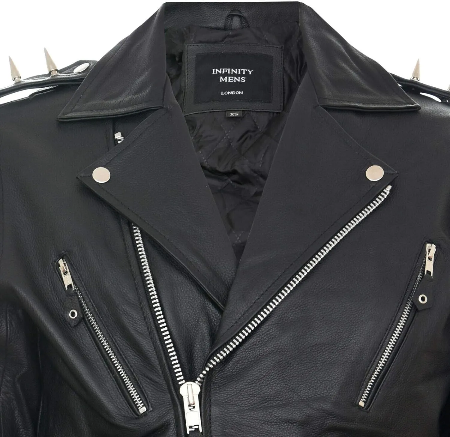 Mens Fringe Hide Leather Brando Tasseled Motorcycle Jacket Retro Biker