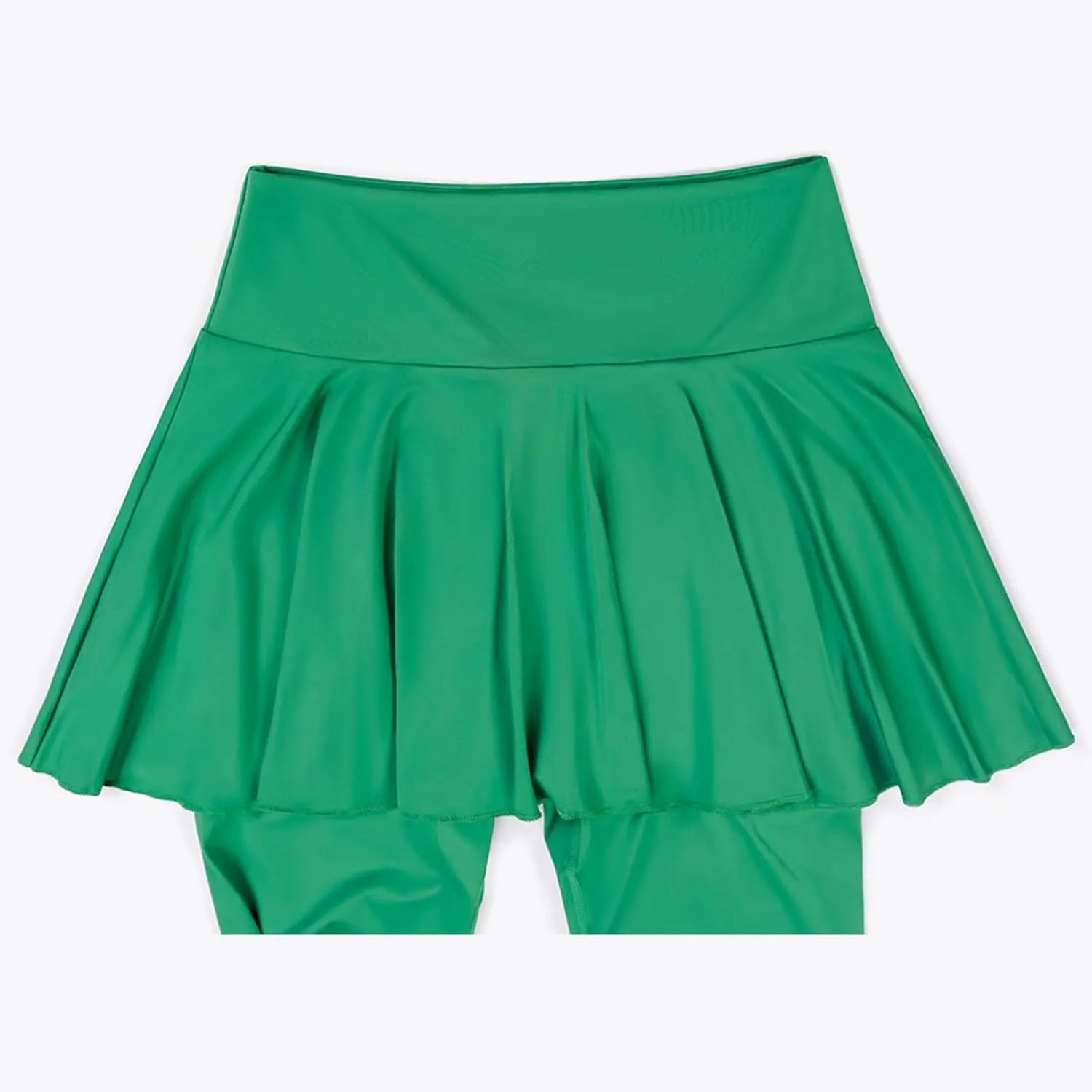 Skirted Legging for Women Tennis Yoga Active Pleated Skort Athletic Ruffle Golf Lightweight Stretch High Waisted Pant