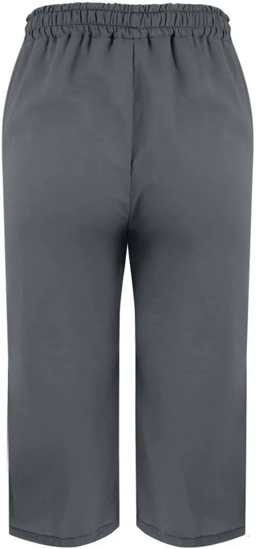 Striped Linen Pants Womens Work Business Capri Pant Lightweight Summer for Women 2025 Ladies Pinstripe Trousers