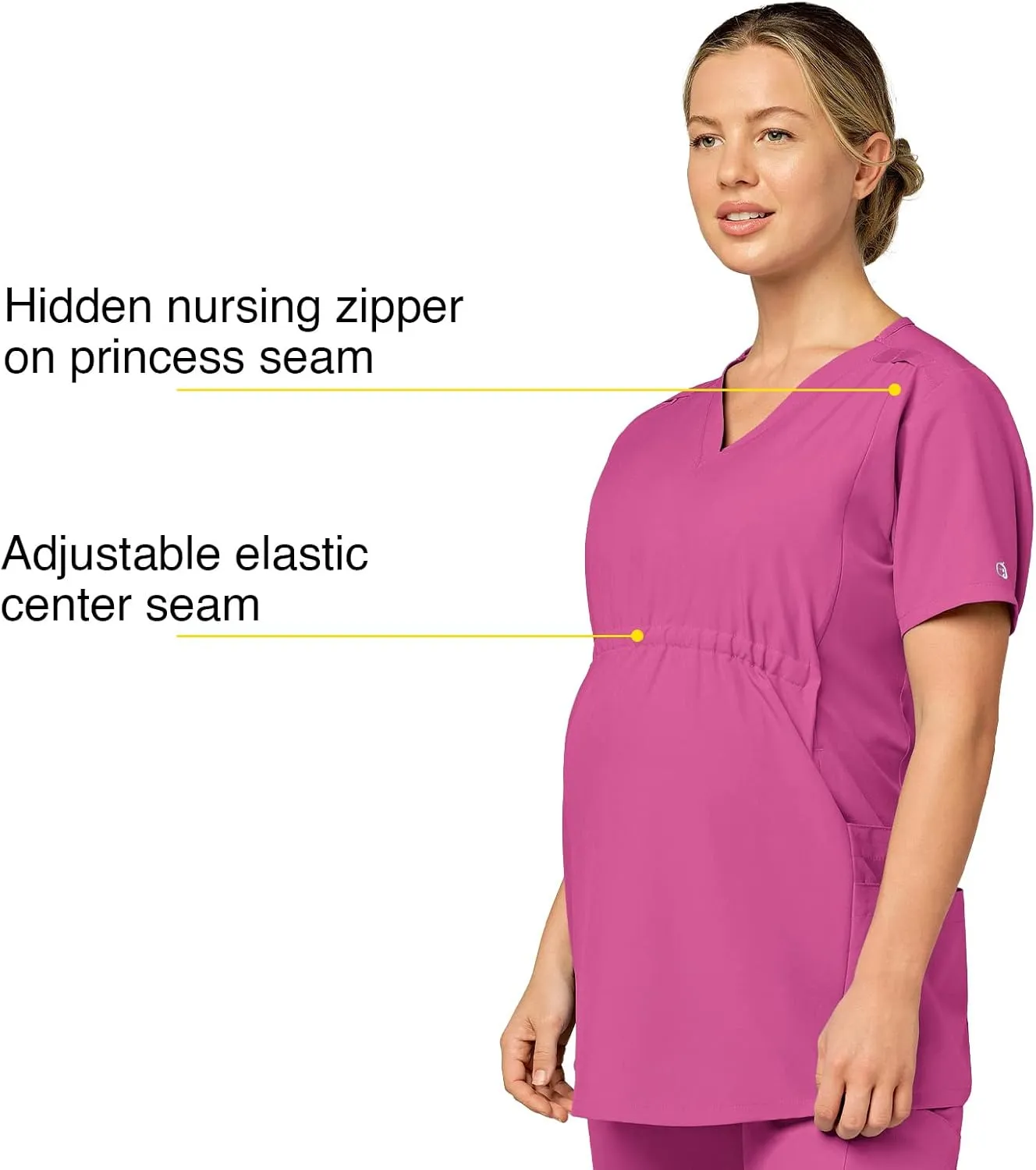 WonderWink Women's Maternity V-Neck Top